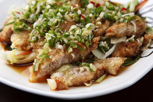 yuringi, Fried Chicken with Hot and Sour Soy Sauce,ユリンギ