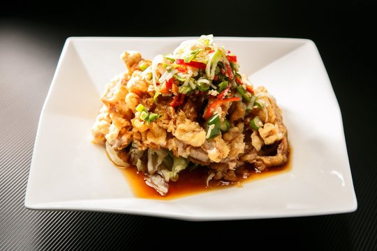 yuringi, Fried Chicken with Hot and Sour Soy Sauce, 유린기