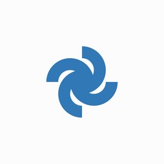 Naklejka premium Swirl logo design