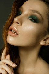 Obraz premium the girl with red hair