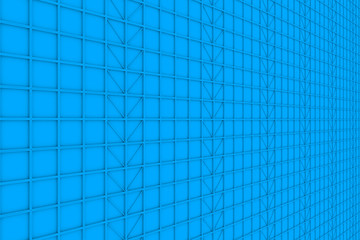 Obraz premium Wall of rectangle tiles with diagonal elements