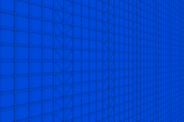 Obraz premium Wall of rectangle tiles with diagonal elements