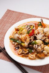 palbochae,  Stir-fried Seafood and Vegetables, 八寶菜