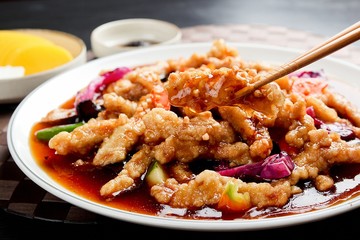 tangsuyuk,  Sweet and Sour Pork