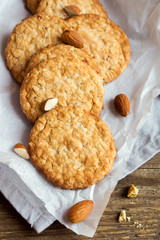 Homemade almond cookies