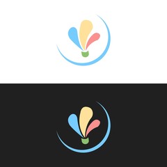 Badminton Logo or Icon