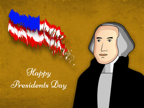 U.S.A Presidents Day background