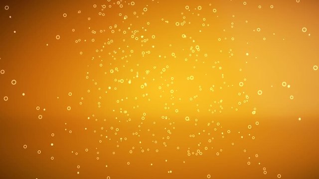 Champagne or beer background - 3D Animation