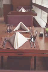 Table set for fine dining