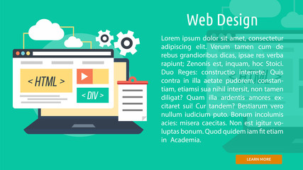 Web Design Conceptual Banner