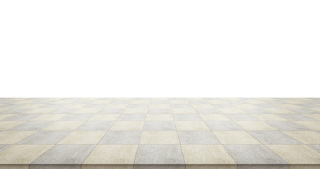 Business concept - Empty concrete floor top with morning grey bright cloud sky for display or montage product.