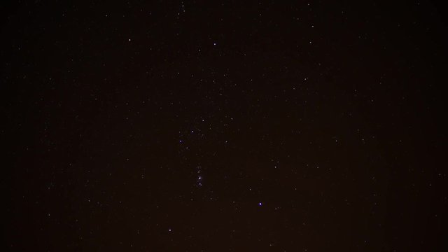 orion constellation time lapse
