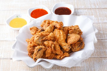 yetnal tongdak. Korean style traditional fried chicken