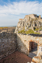 Devin Castle, just outside Bratislava, Slovakia. The castle lies at the confluence of the Morava and Danube rivers.