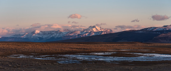Mountains in Santa Cruz Province bordering Chile