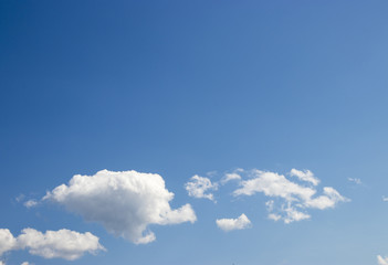 blue sky with clouds