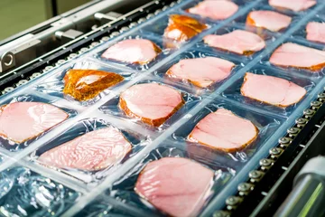 Crédence de cuisine en verre imprimé Viande Production de viande crue