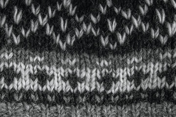 Real knitted fabric textured background.