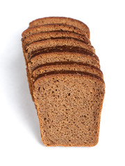 Sliced bread isolated