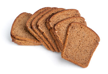 Sliced bread isolated