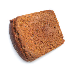 Brown bread slice