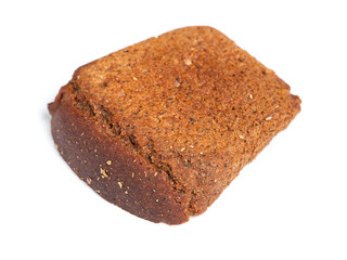 Brown bread slice
