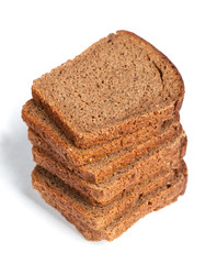 Sliced bread isolated