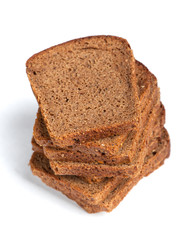 Sliced bread isolated