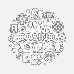 Casino line illustration