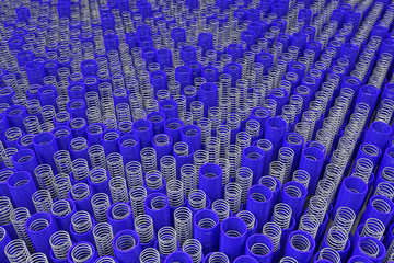 Metal and plastic springs and coils