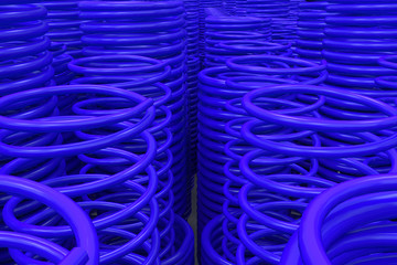 Metal and plastic springs and coils