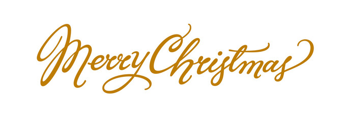 Merry Christmas lettering - Powered by Adobe