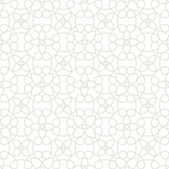 Abstract geometric subtle floral deco art pillow pattern