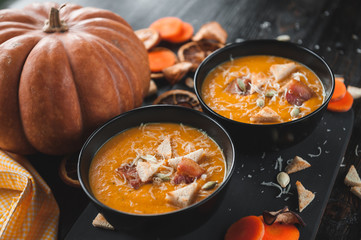 Cream of pumpkin soup