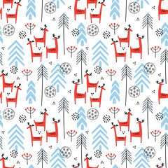 Christmas vector seamless pattern