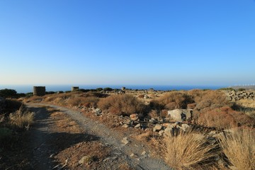 The old windmills in Crete, Greece
