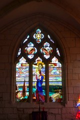 Vitrail de la Charit&eacute;