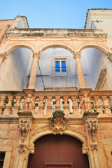 Fototapeta na wymiar Antonelli palace. Rutigliano. Puglia. Italy. 