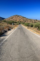 road of Crète , Greece 
