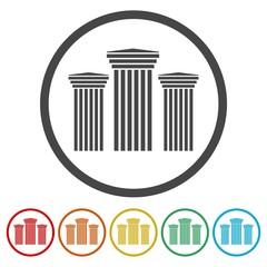 Vector Column icon set 