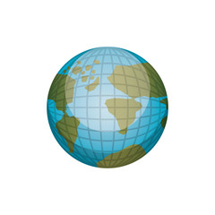Global sphere icon. Communication internet connectivity and web theme. Isolated design. Vector illustration