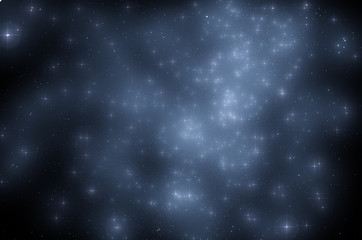 Outer space background. Stars, nebula and galaxies in abstract spatial image