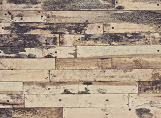 wet old wooden boards