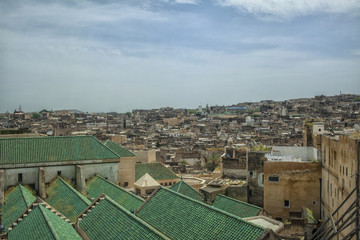 City of Fez with green roofs