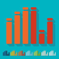 Flat design: equalizer
