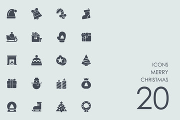 Set of Christmas icons