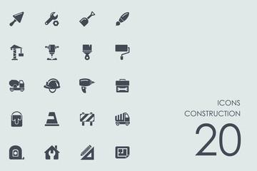 Set of construction icons