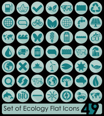Set of ecology icons