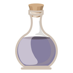 Oil flask icon. Spa center healthy lifestyle and care theme. Isolated design. Vector illustration