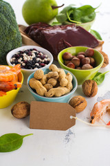 Products rich of folic acid